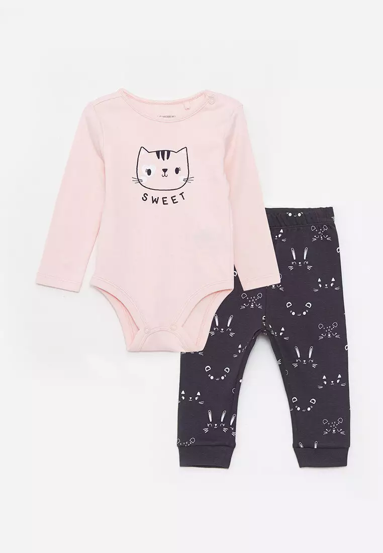 Infant 2 piece snap best sale waist pajamas