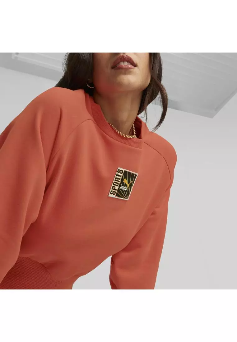 Puma orange sweatshirt hot sale
