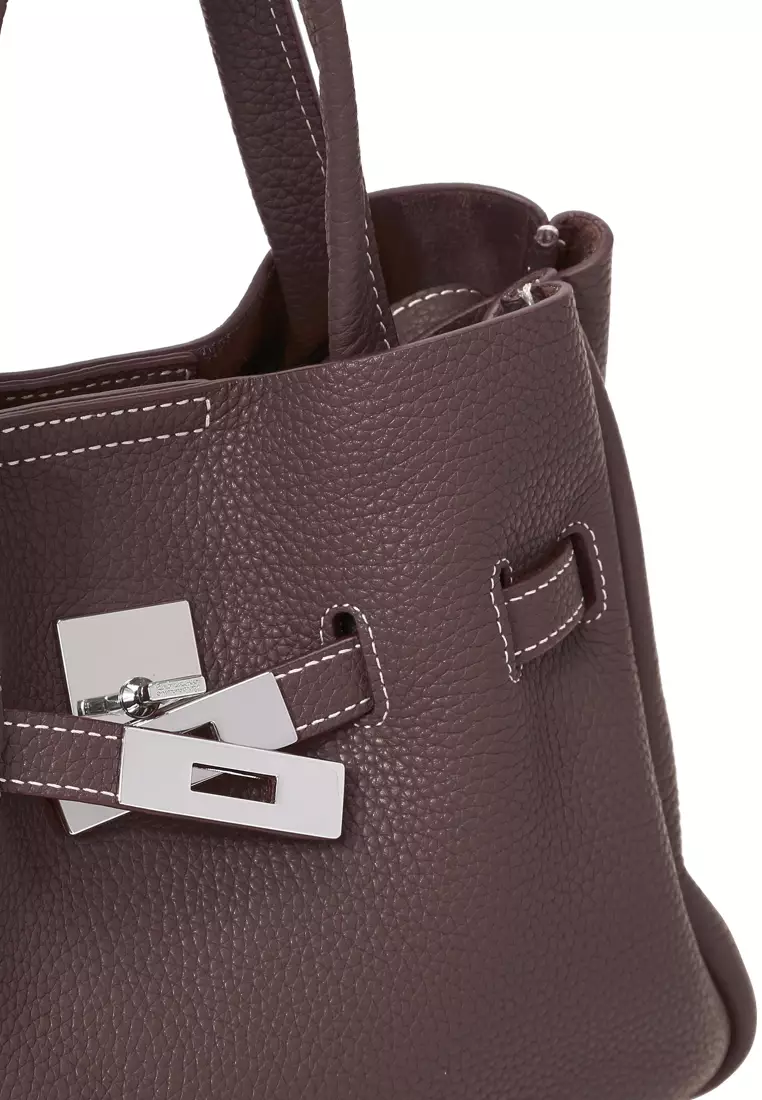 SAOIRSE Belt Soft Structural Shoulder Tote Mini - Cacao