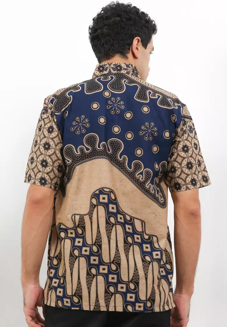 Banyuaji Kemeja Batik Exclusive Premium Pria Casual Modern Lengan Pendek