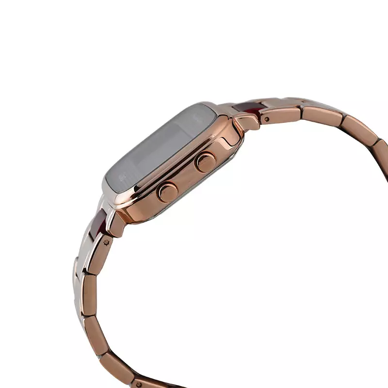 Jam Tangan Wanita Alexandre Christie Digi AC 9402 LH BRGRE Ladies Digital Dial Rose Gold Stainless Steel Strap