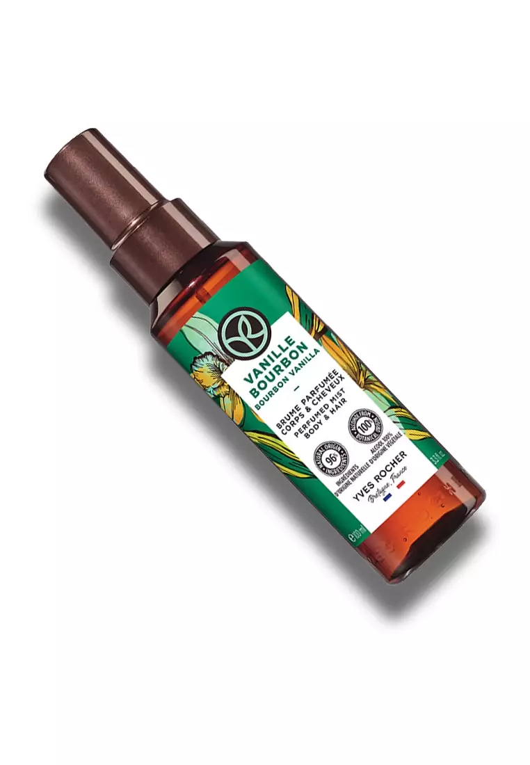 Bourbon Vanilla Perfume Hair & Body Mist - 100ml Natural Fragrance Body Spray