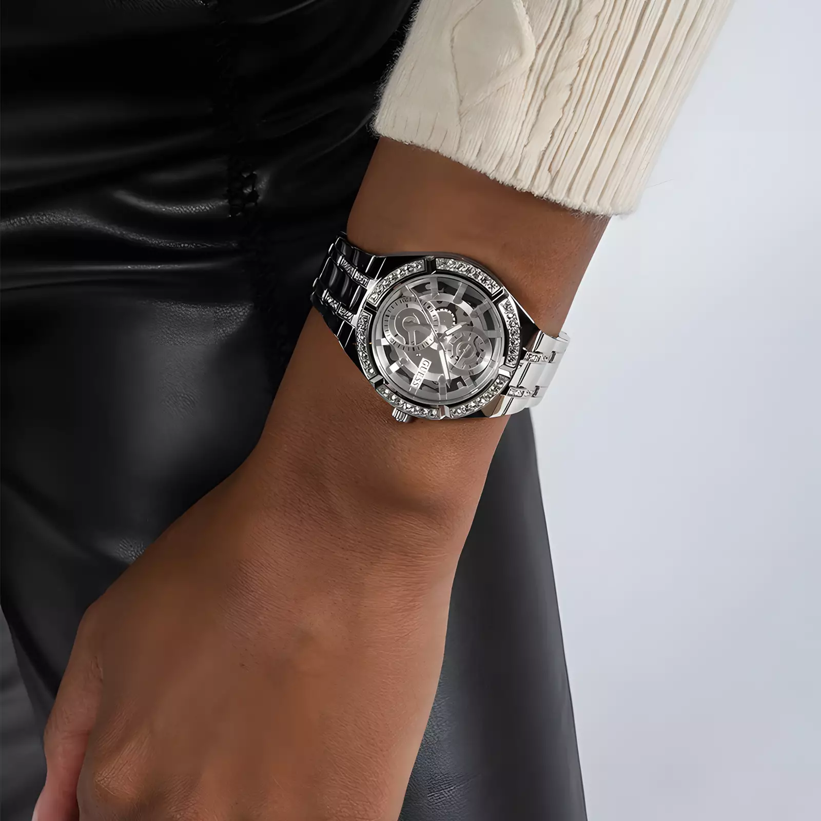 GUESS ALLARA Ladies Silver Tone Multi-function Watch - GW0604L