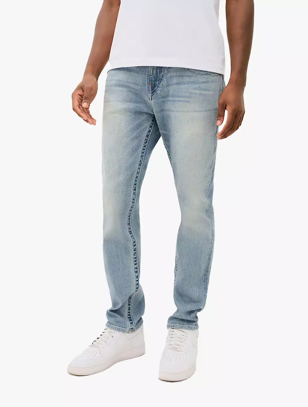 True Religion  - Men Denim Pants - ROCCO SN NO FLAP 32 INSEAM - Medium Blue