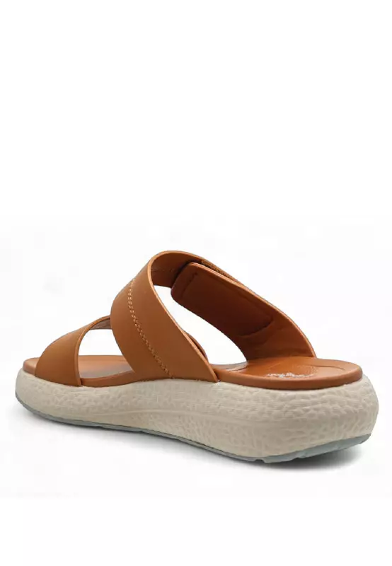 Men Slip On Faux Leather Classic Casual Sandals - 250140045