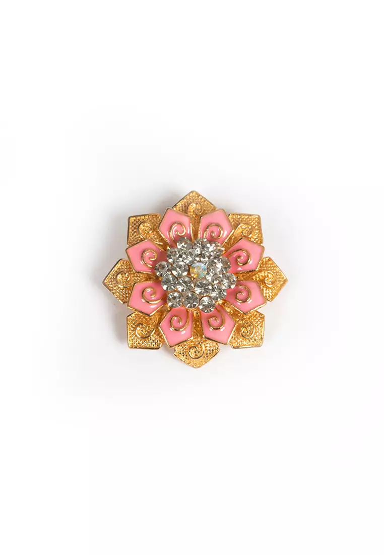 Houseofcuff lapel pin brooch bros untuk jas TUSUK GOLD A49