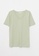 LC WAIKIKI green V-Neck Women's Cotton T-Shirt FE0BCAA61F5672GS_6
