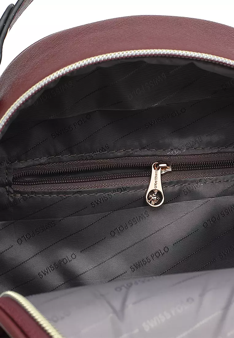 Women's Casual 2-Way Backpack - Red