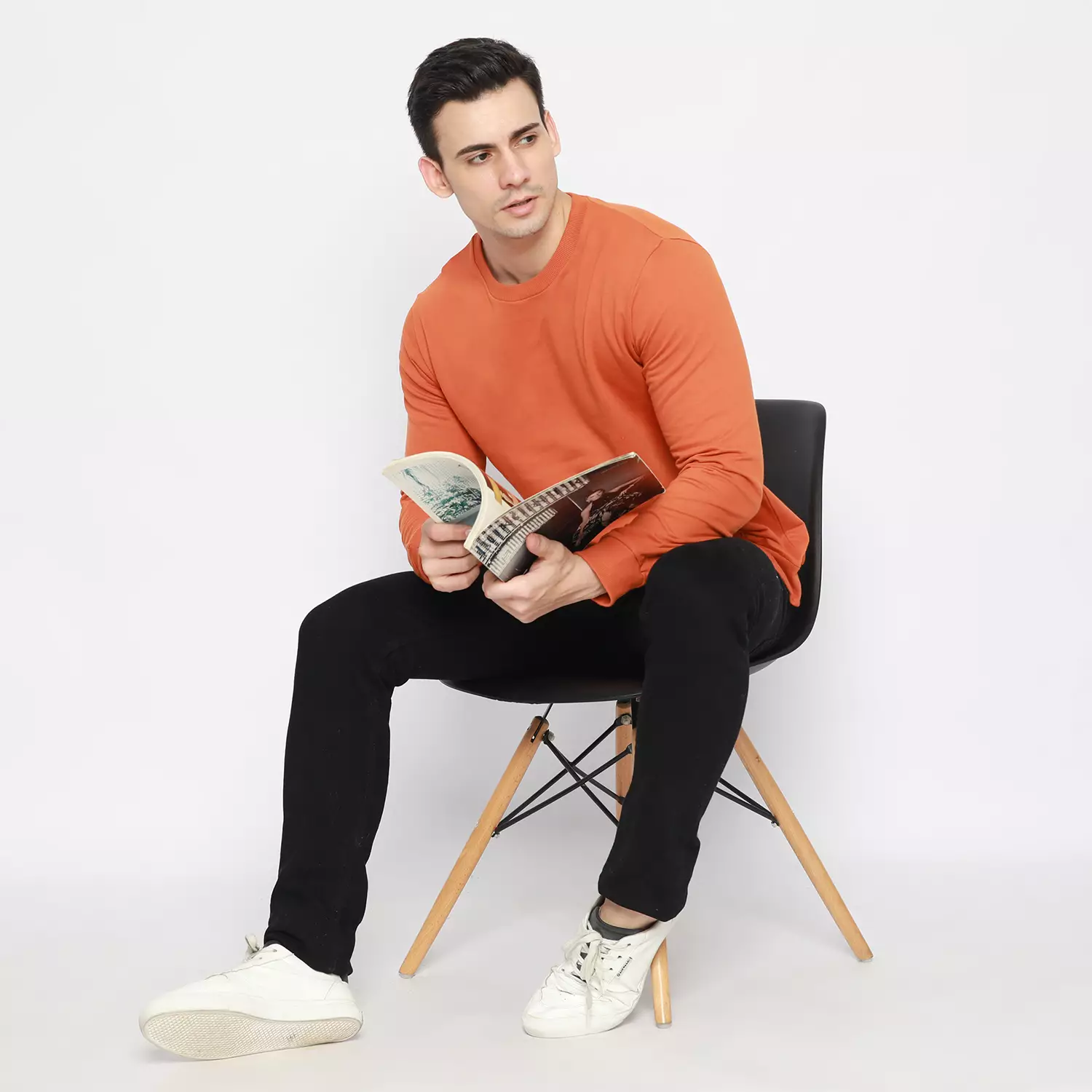 Kale Sweater Sally Orange/ Sweater Pria Casual / Unisex