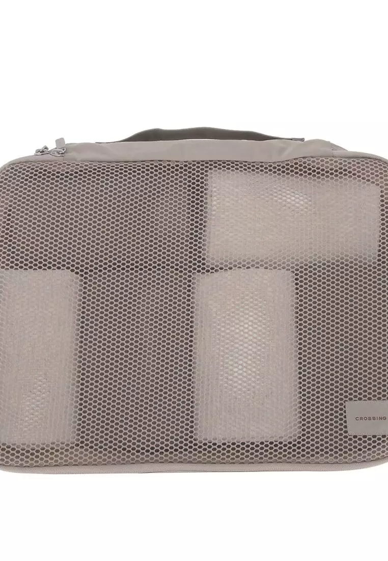 Crossing Waterproof Ripstop Nylon Packing Cube Set (4-Piece Set) - Light Grey