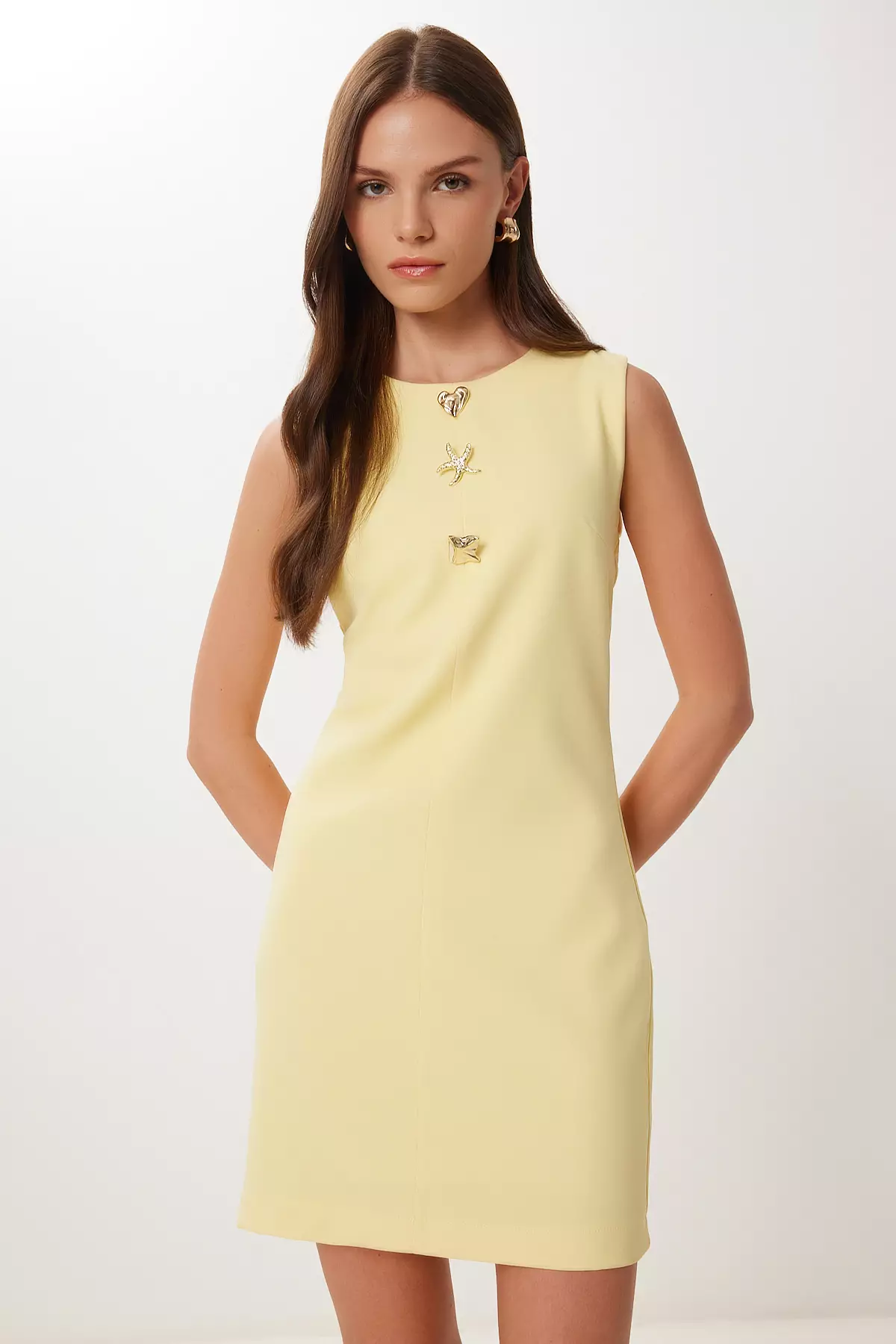 Women's Yellow Gold Accessory Mini Woven Dress Rg00075