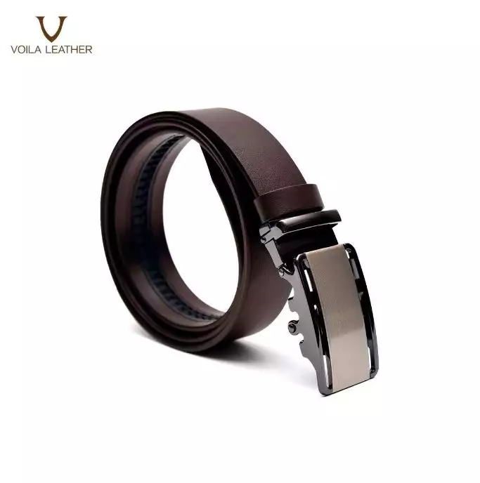 Genuine Leather Men’s Belt Voila Evans Brown