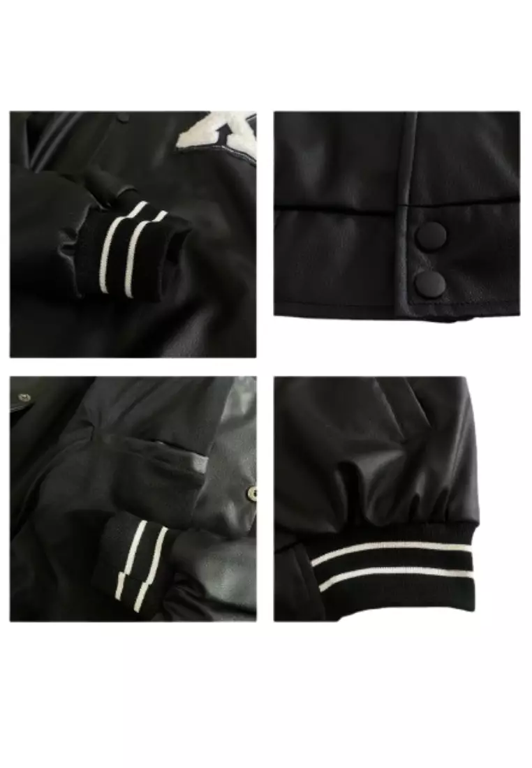 Jaket Varsity Black