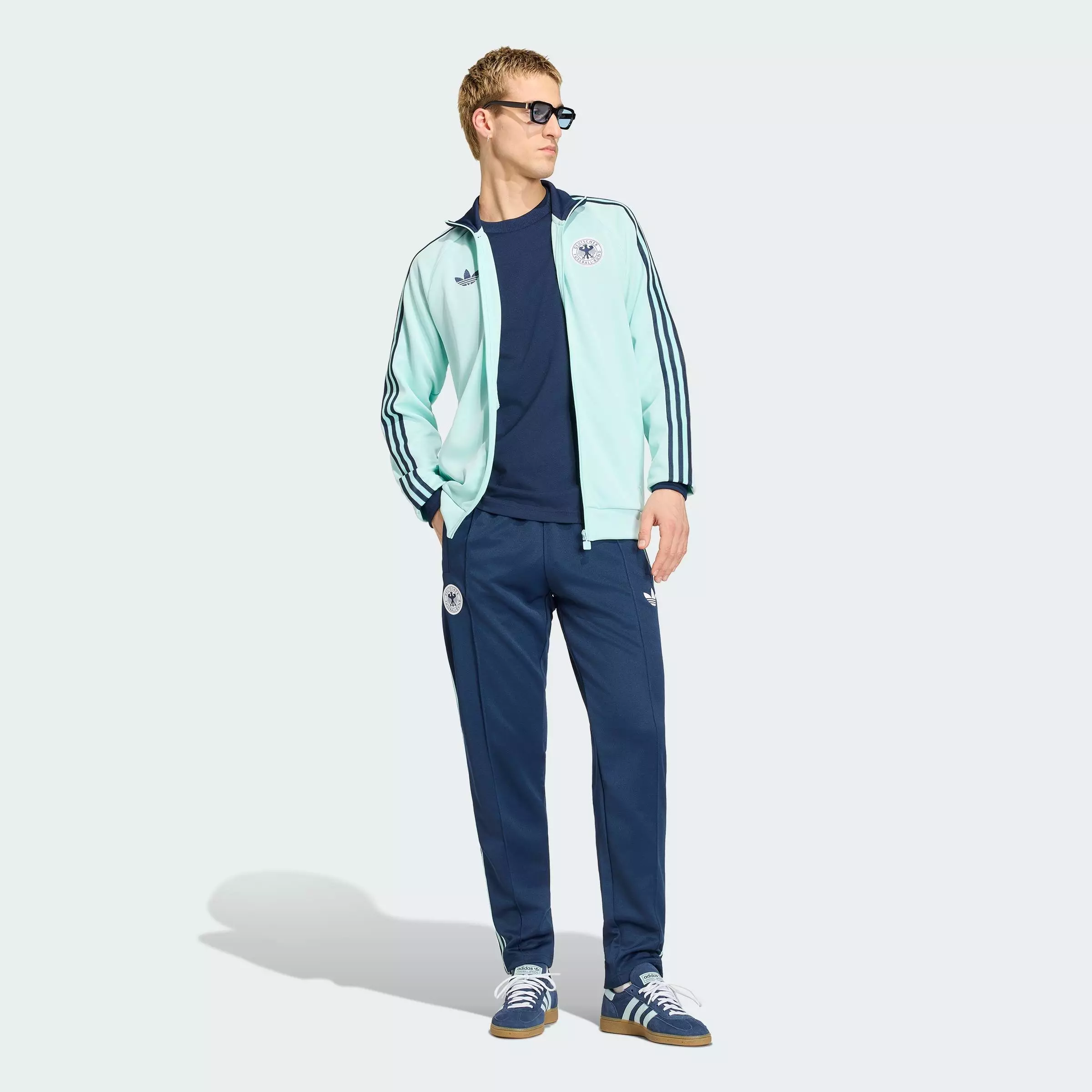 Football Germany Originals Track Top Men Turquoise JZ9340