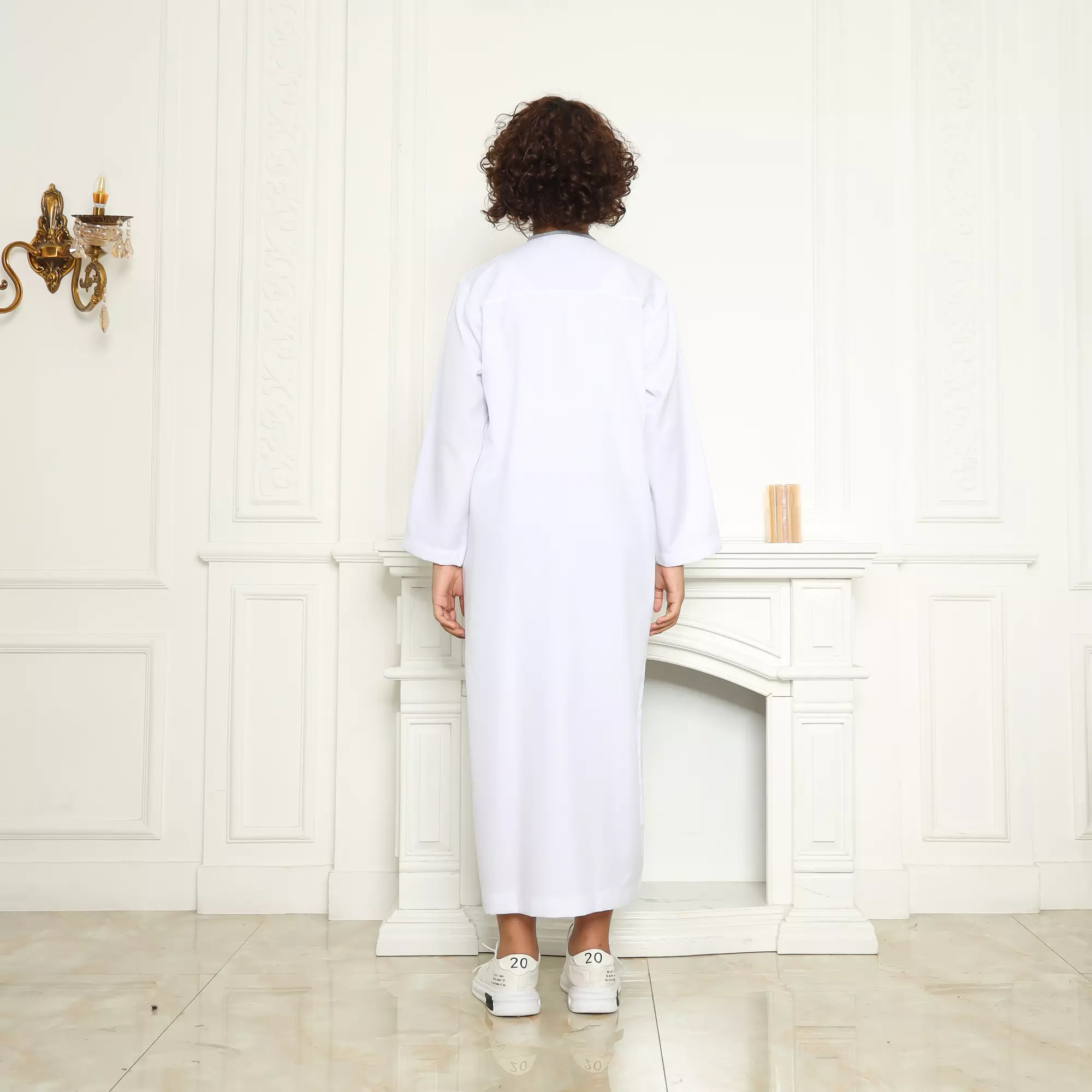 Gamis Jubah Anak Laki Laki GPA Yazid White New