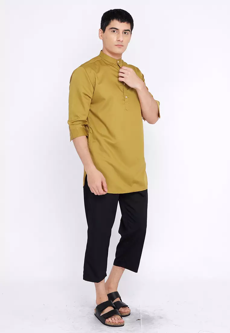 Casella Baju Koko Kurta Lengan ¾ Premium Quality 5003 Gold