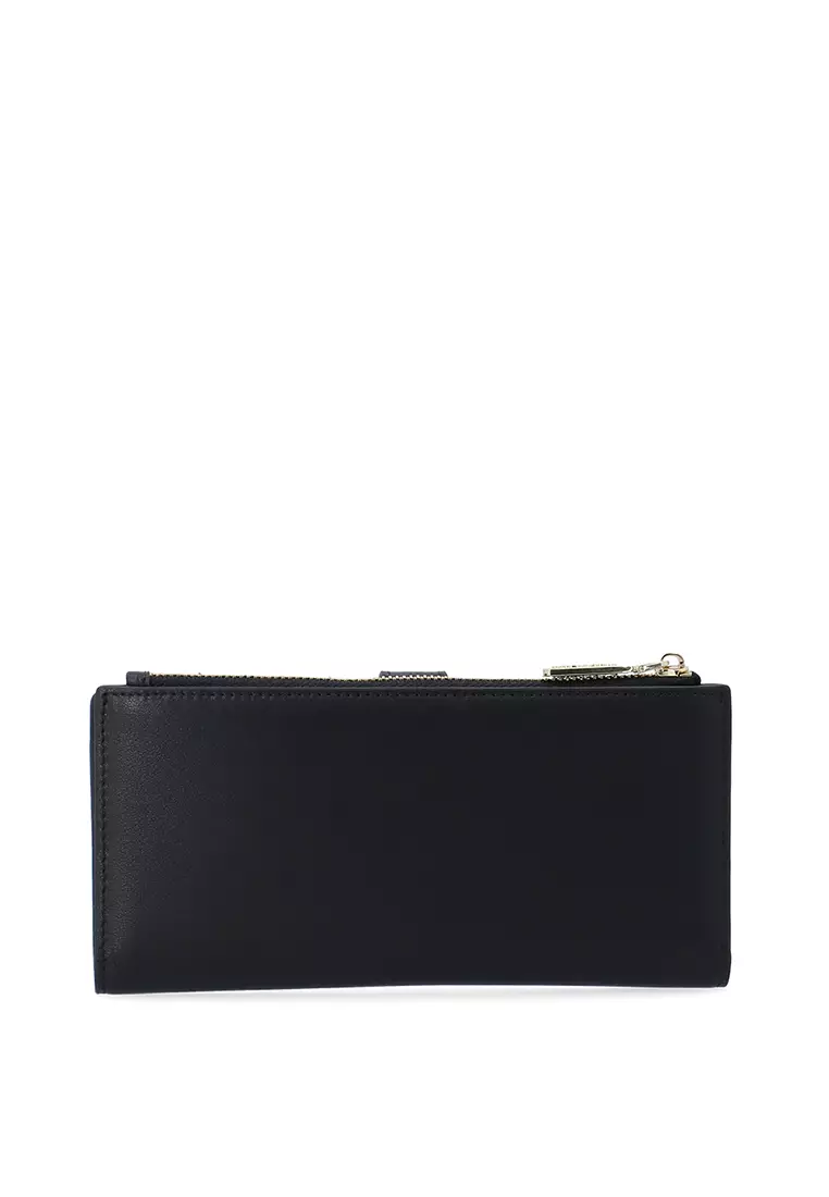CR Long 2-Fold Wallet - Black