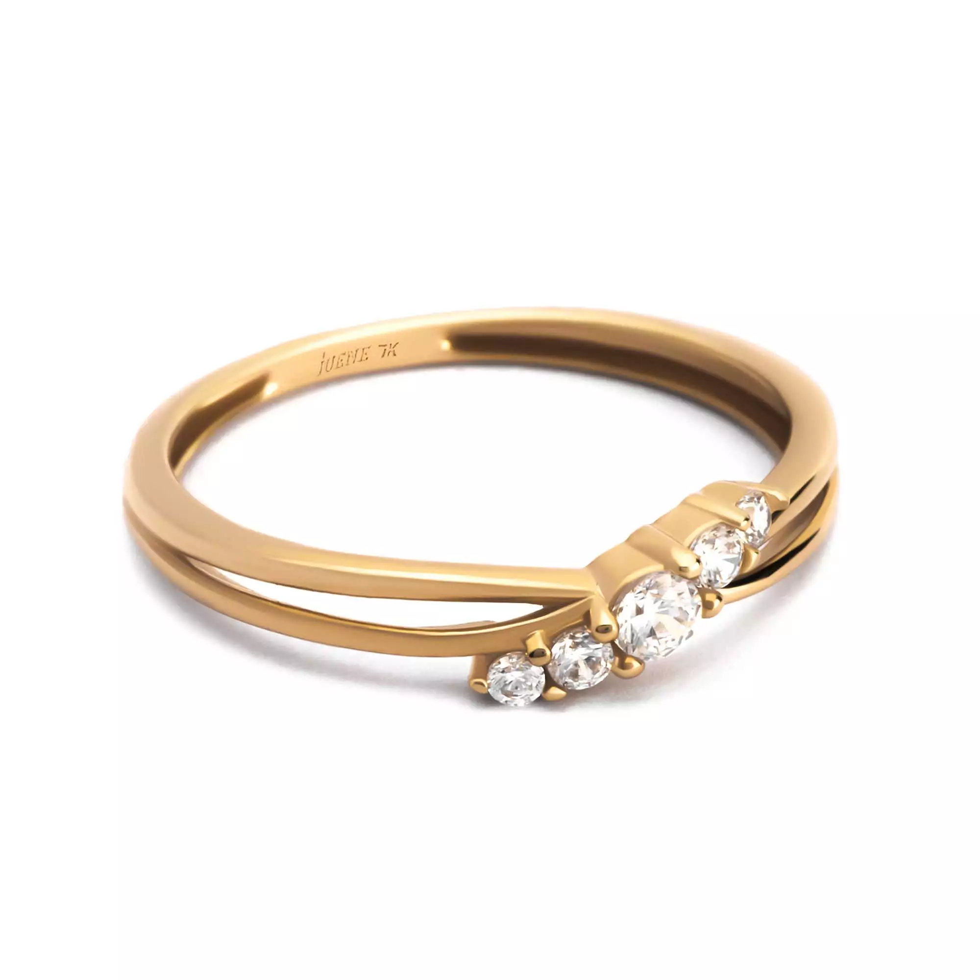 Cincin Emas 7k - Nara Gold Ring - Adorn 03 Collection - Juene Jewelry