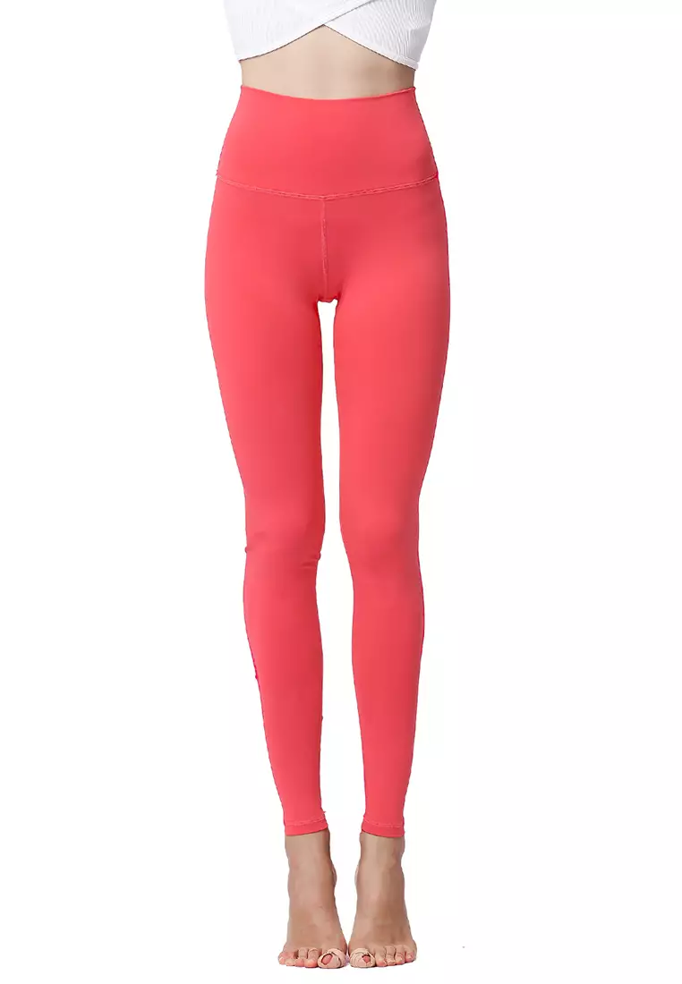 Red yoga clearance tights