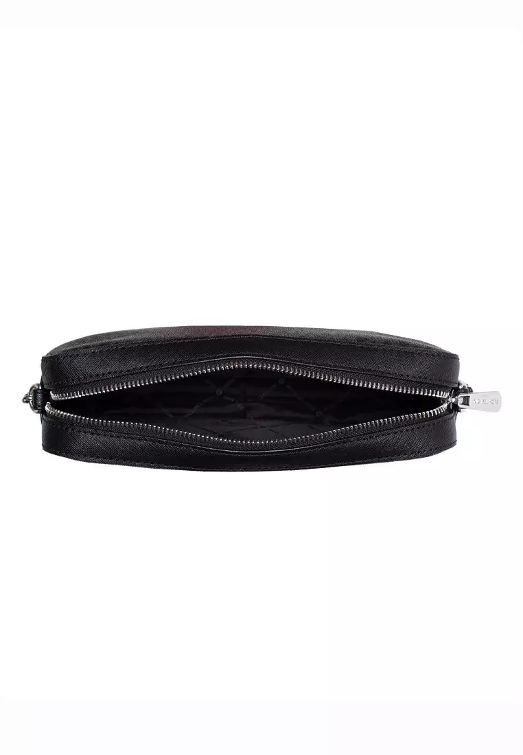 Jet Set Signature Large East West Crossbody - Black