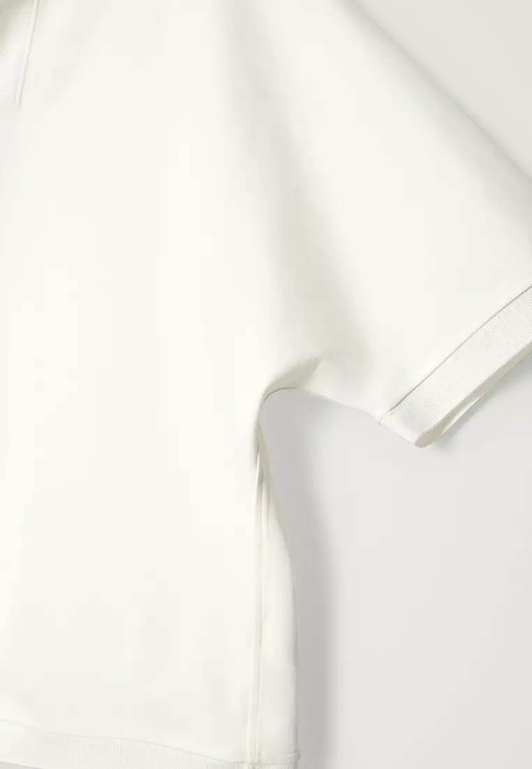 Relaxed Open-Collar Polo Shirt