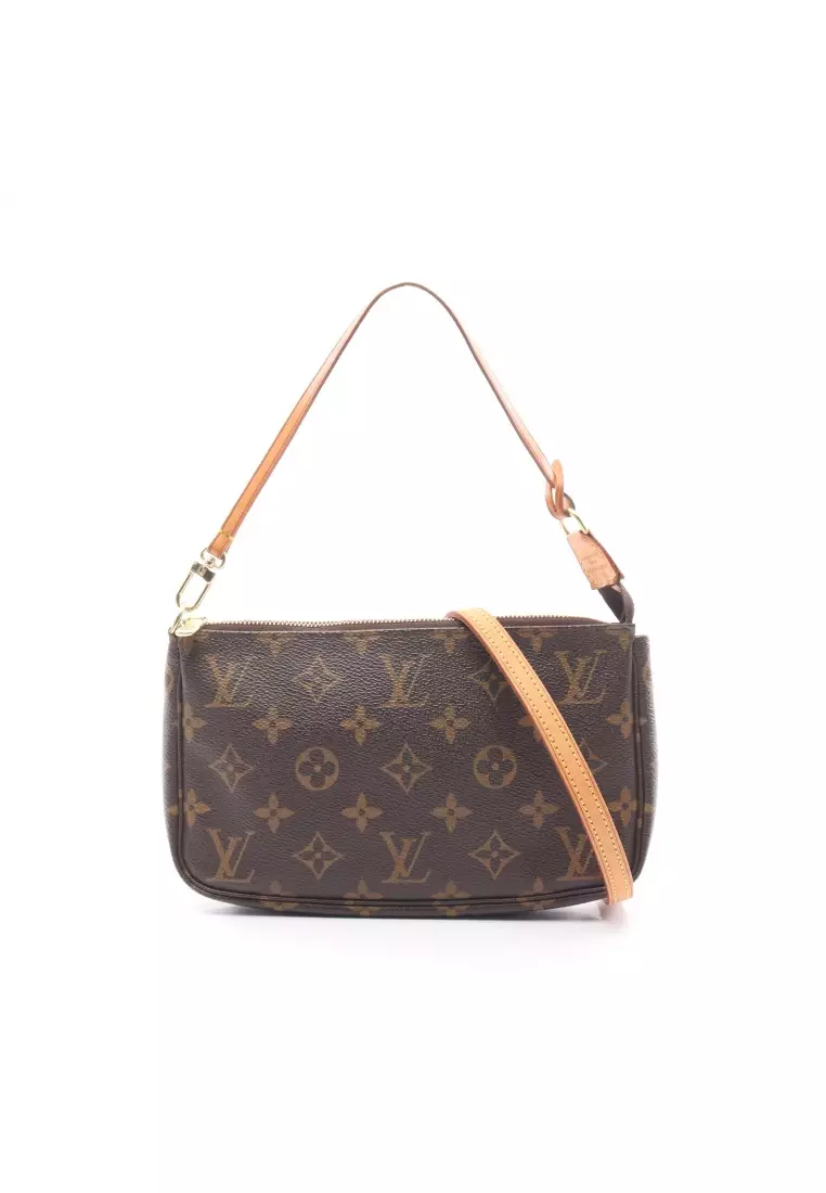 Louis+Vuitton+Pochette+Accessoires+Pouch+Brown+Canvas for sale