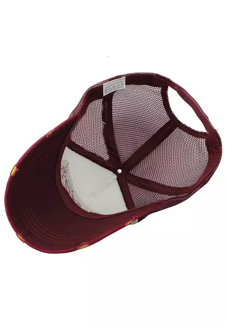 Maxton Baseball Cap Snapback Mesh Model Western Material Cotton Polyester ORIGINAL - Red
