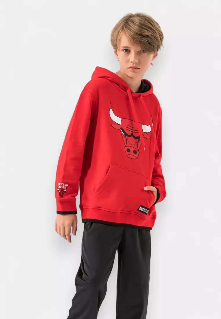 Chicago Bulls Kids Hoodie Basic Primary Logo