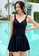 A-IN GIRLS black Sexy Gauze Big Backless One-Piece Swimsuit 9A603US154EAA5GS_2