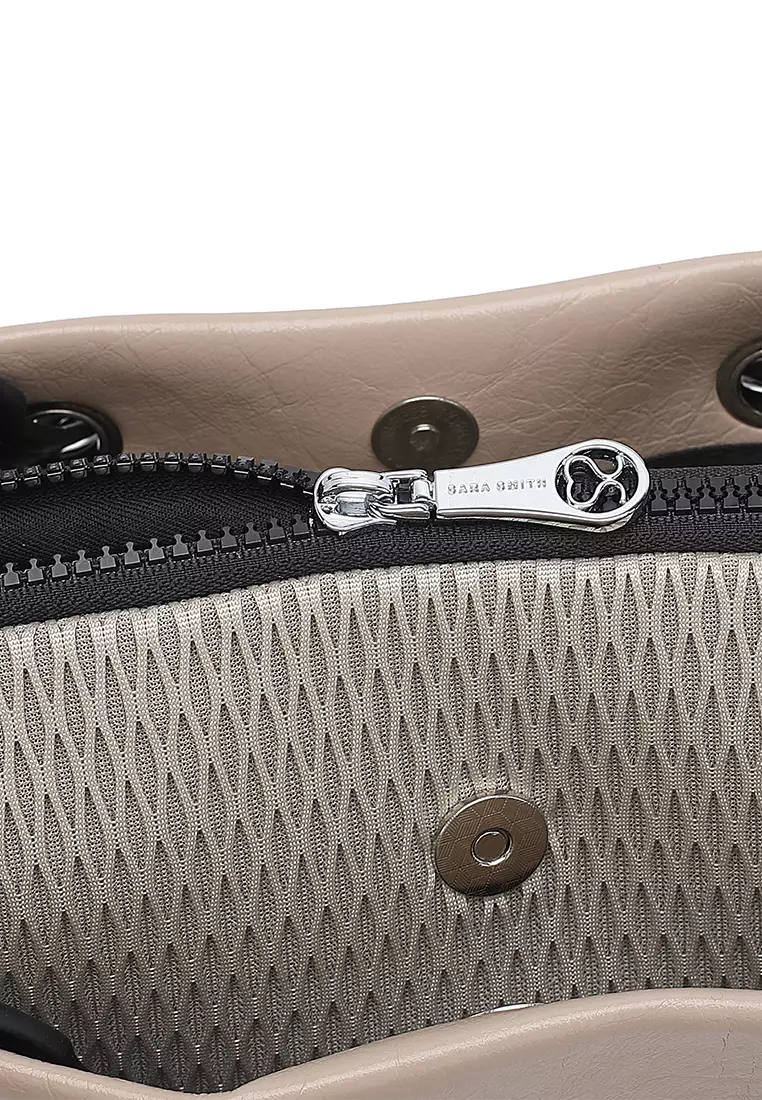 Women's Top Handle Bag / Sling Bag / Crossbody Bag (Tas Selempang / Tas Tangan) - Cokelat