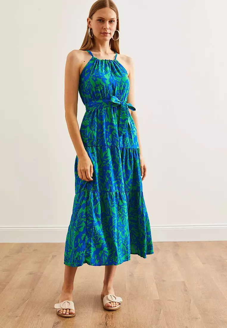 Viscose Woven Midi Dress