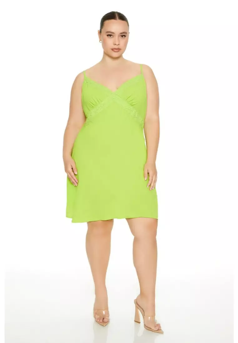 Lime green dress forever 21 outlet
