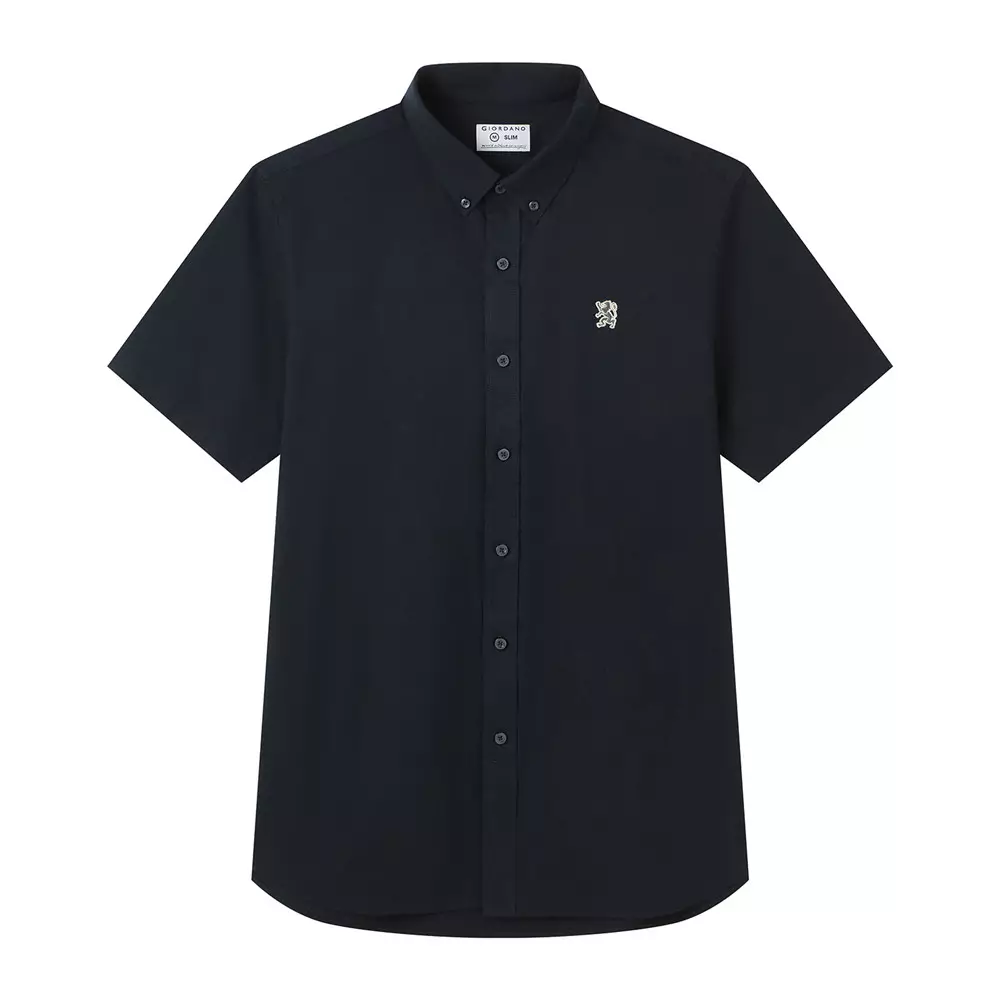 Giordano Men's Long Sleeve Mini Lion Shirt 0104638309