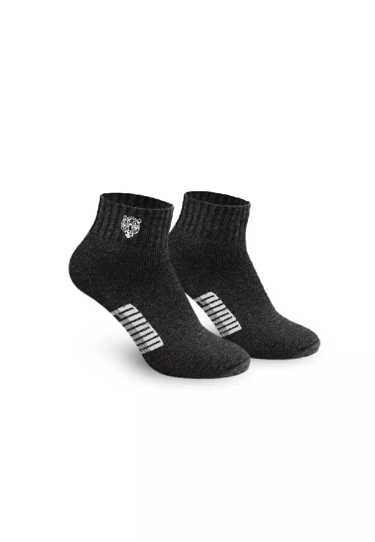 Puma Men’s Embroidered Thick Sports Ankle Socks 3 pairs in a pack PMSEG11