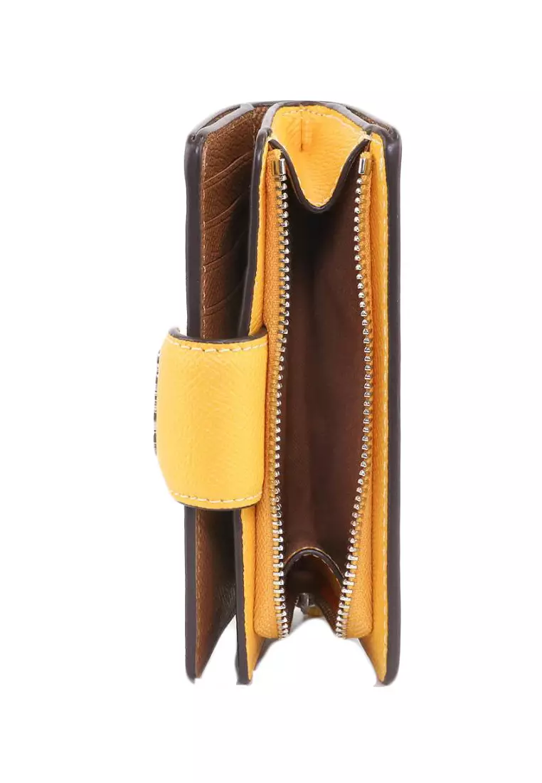 Coach wallet best sale yellow