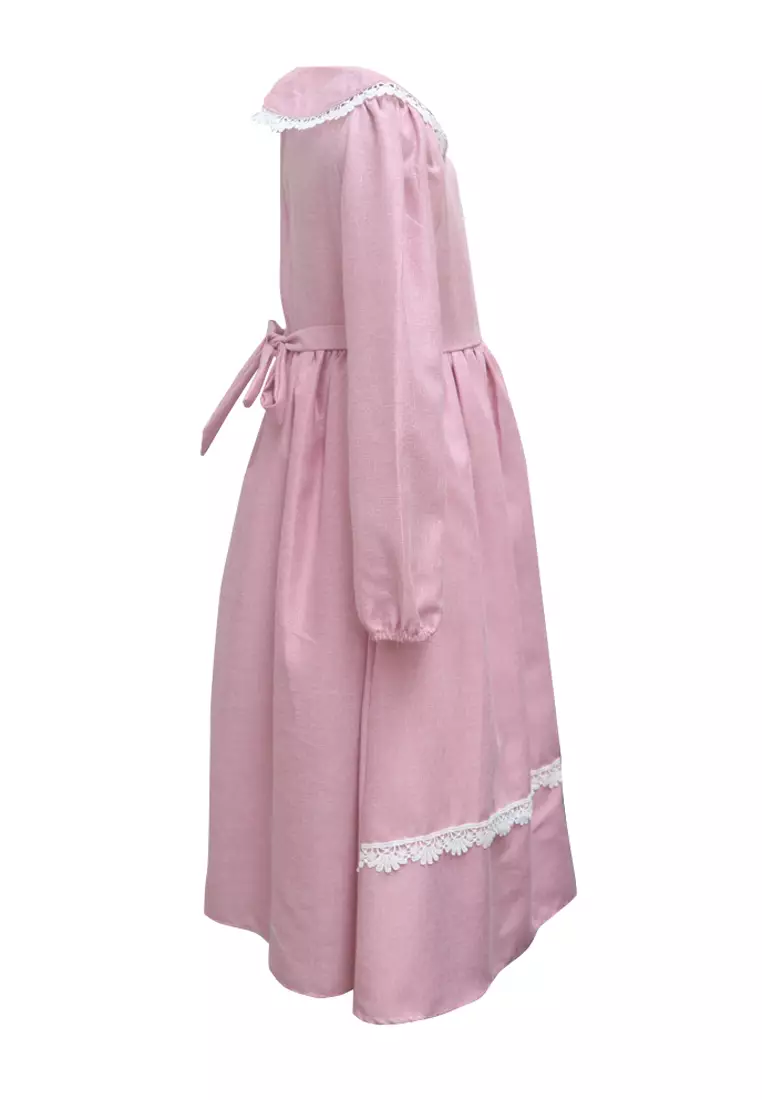 Two Mix Gamis Anak Perempuan Bahan Katun - Baju Muslim Anak Wanita Usia 1-12 Tahun 4271