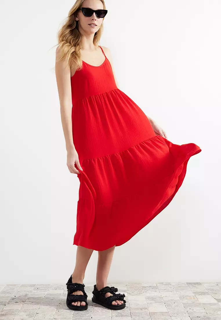 Tiered Midi Dress