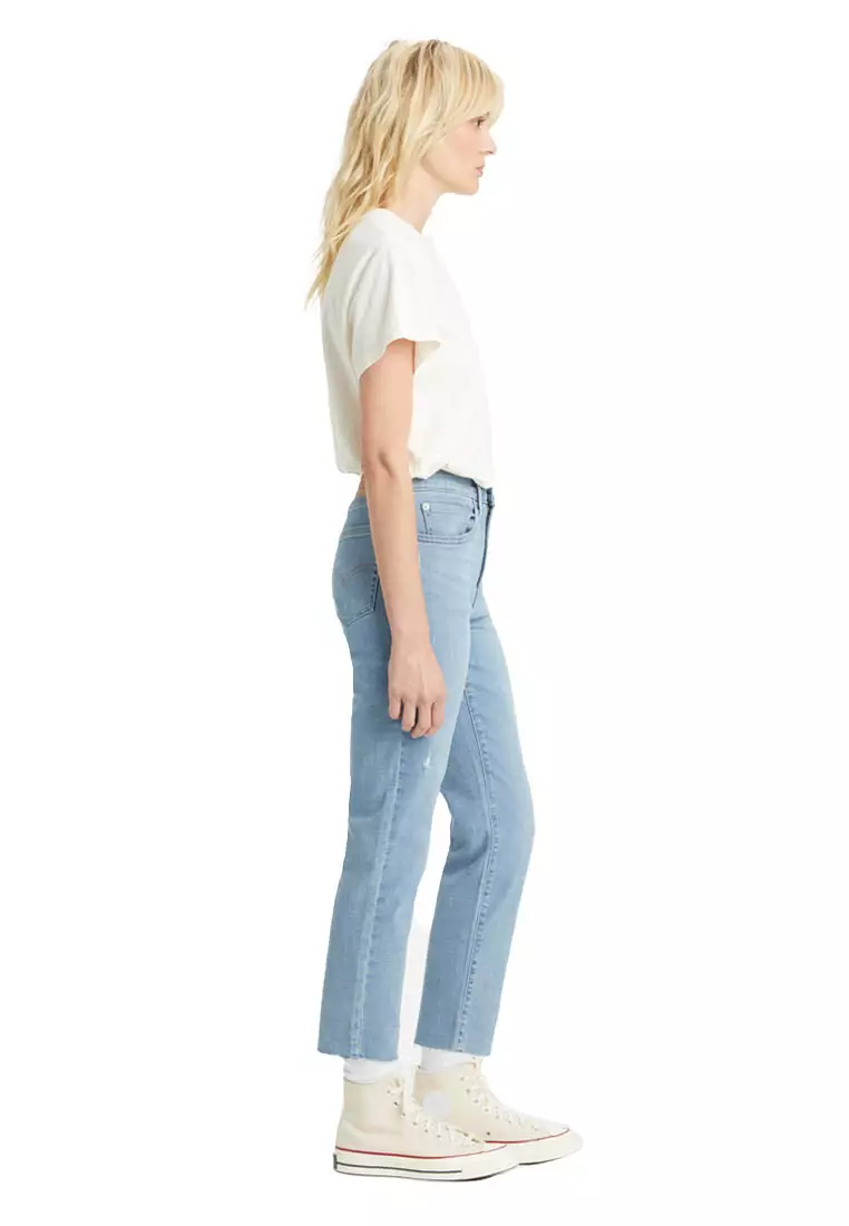 Levi's women's 724 high rise straight crop jeans hotsell