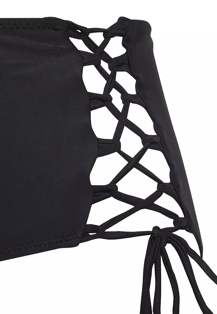 Lace-Up Bikini Bottom