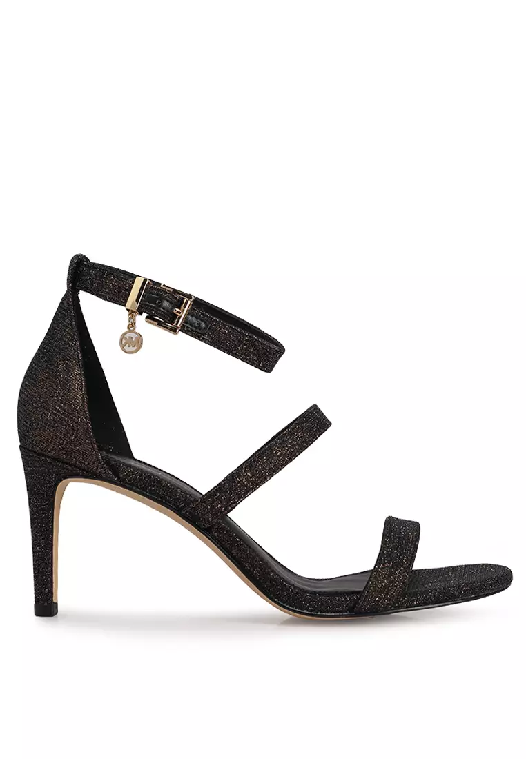 Discount on MICHAEL KORS  shoes - SKU: Koda Glitter Chain Mesh Heel Sandals (cq)