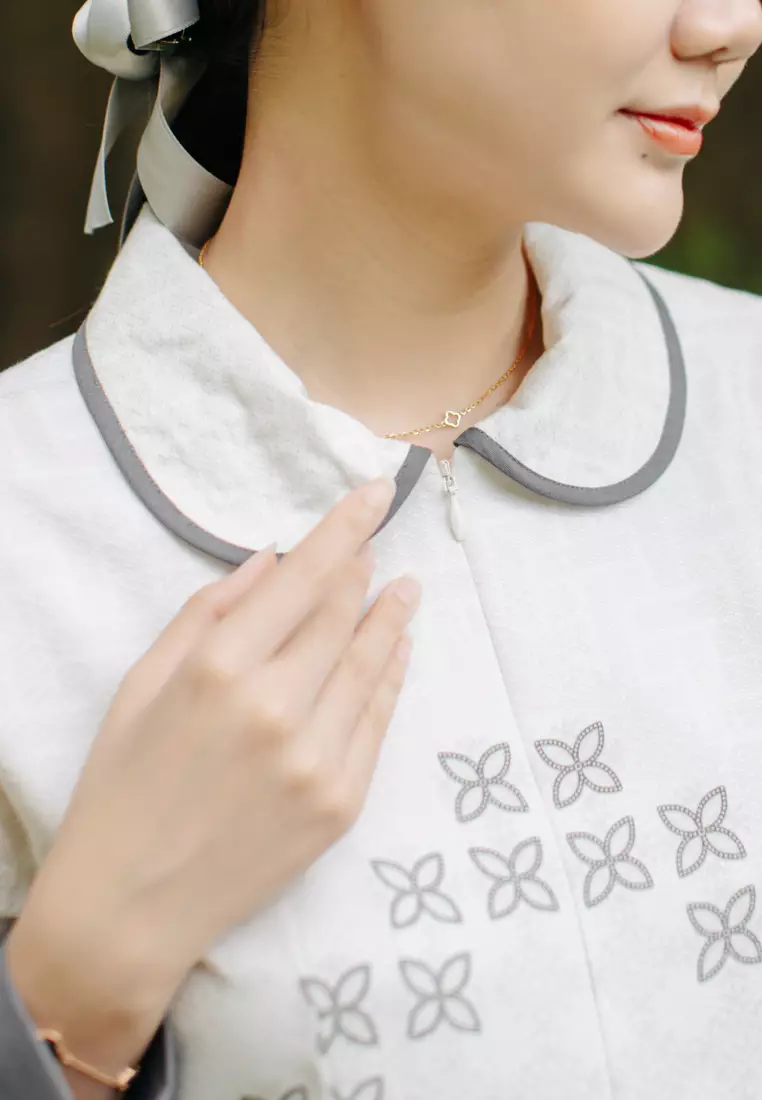 My Aksa Batik Wanita Blouse Dobby Furing Ayla Altan Raya Series