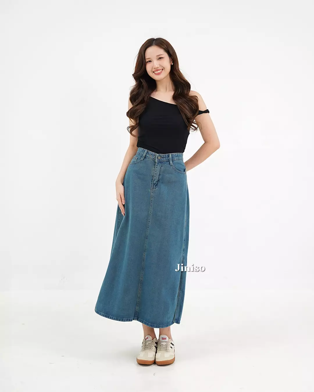 Highwaist Rok Slit Jeans Panjang 992 SEVENTY