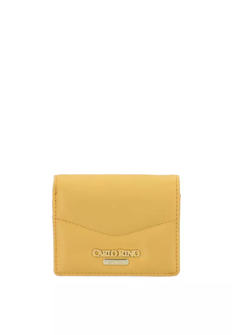 Cuddly Nylon Short Wallet - Dark Yellow
