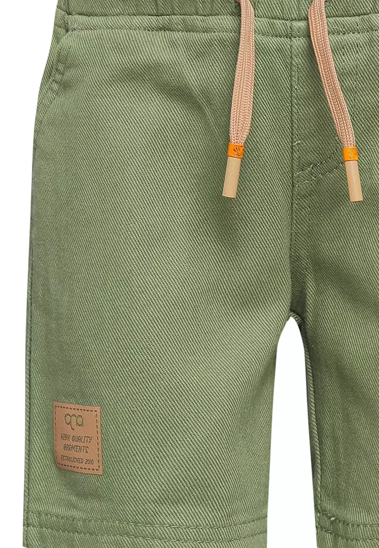 Qna Boy Haurking Celana Katun anak Hijau Sage