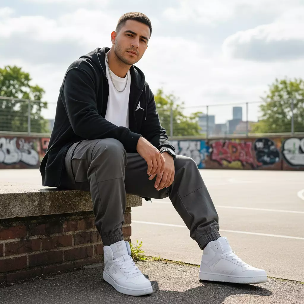 PAULMAY - Sepatu Sneakers Pria Lisbon High - White