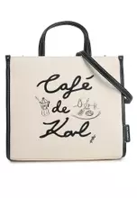 Karl Lagerfeld KL X JORGE PARRA トートバッグ KL X JORGE PARRA TOTE BAG | Natural | Women | KARL LAGERFELD