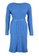 Trendyol blue Plus Size Belted Knit Dress F8EB3AAA3E3686GS_6