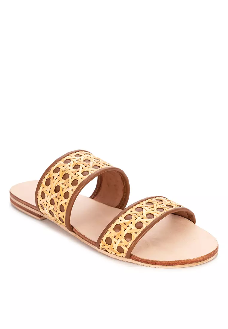 Discount on Inne  shoes - SKU: Sinta Double Strap Slide Tan