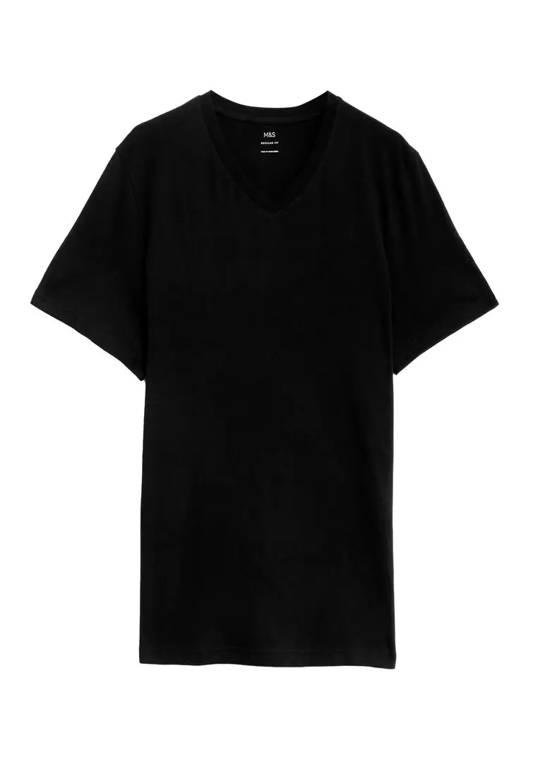 M&S Collection Pure Cotton Heavyweight T-Shirt