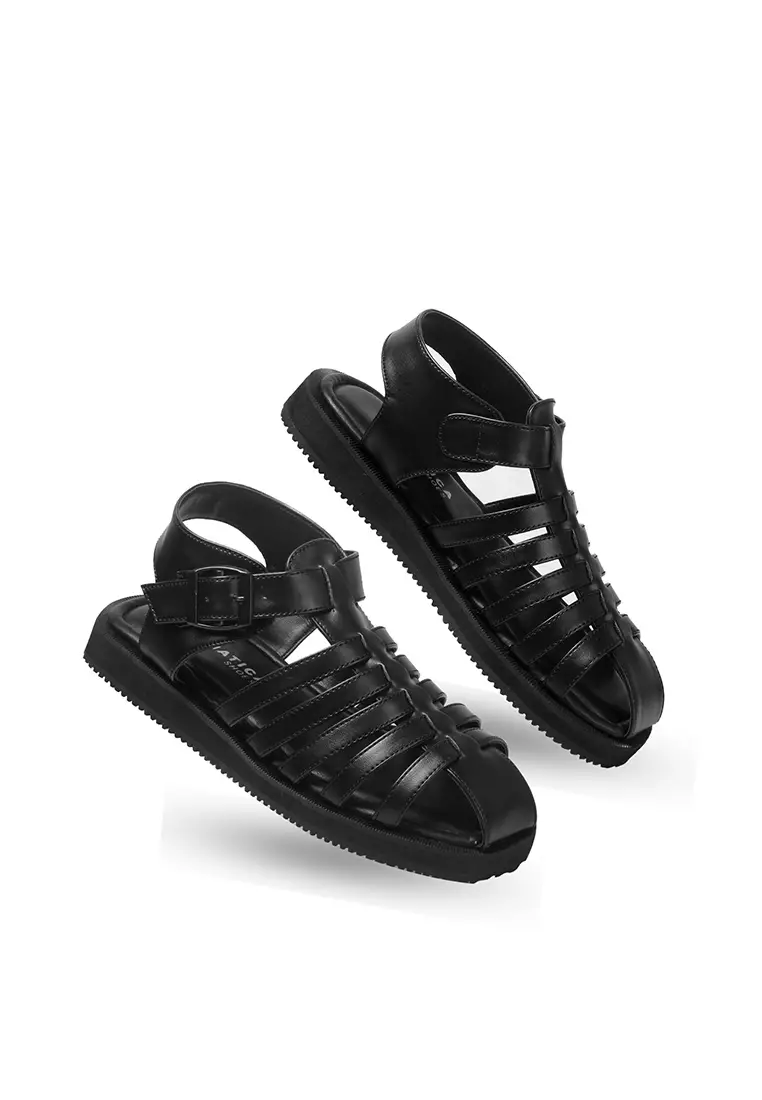 Lvnatica Zalfa Black Slide Sandals